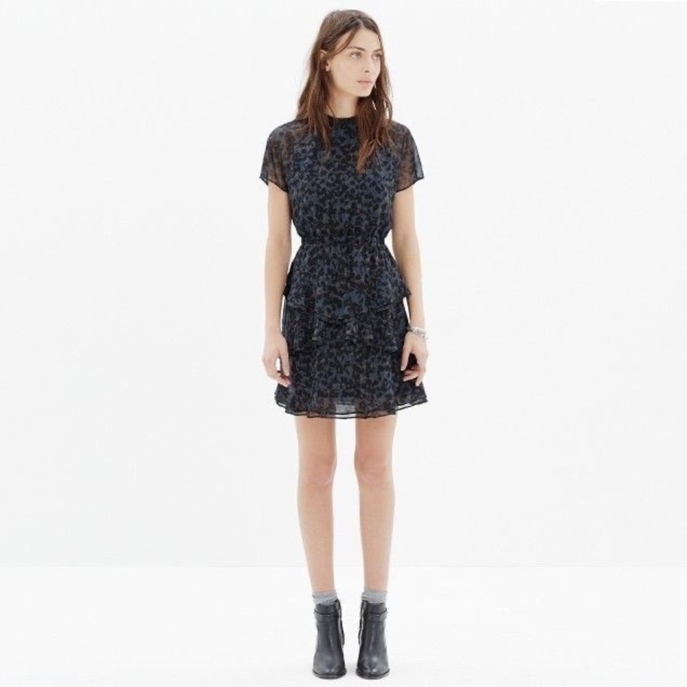 Madewell Radiant Dress in Inkspot Leopard 6